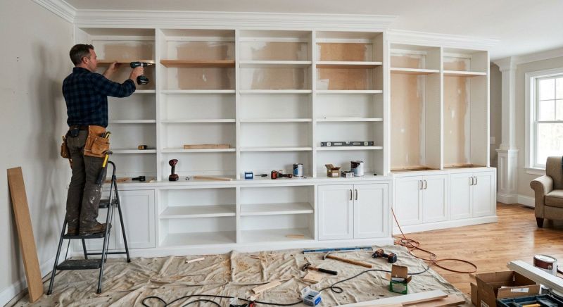 Built In Bookshelves Installation in Charlotte, NC