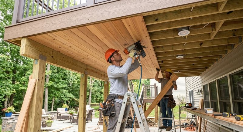 Deck Ceiling Installation in Olathe, KS