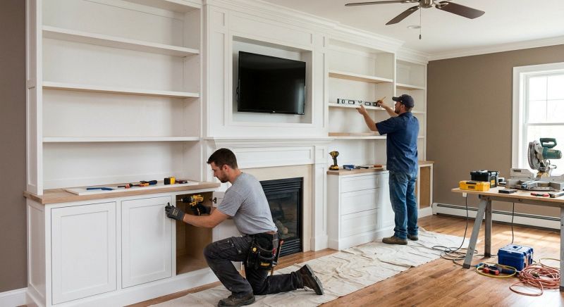Fireplace Shelves Installation in Charlotte, NC