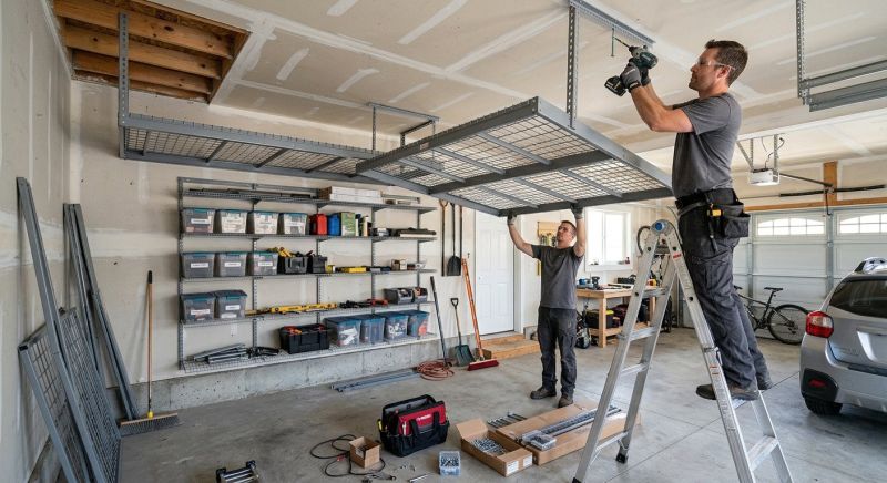 Garage Tool Rack Installation in Loudoun County, VA